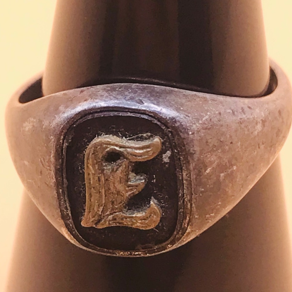 Sterling Silver “E” Ring
